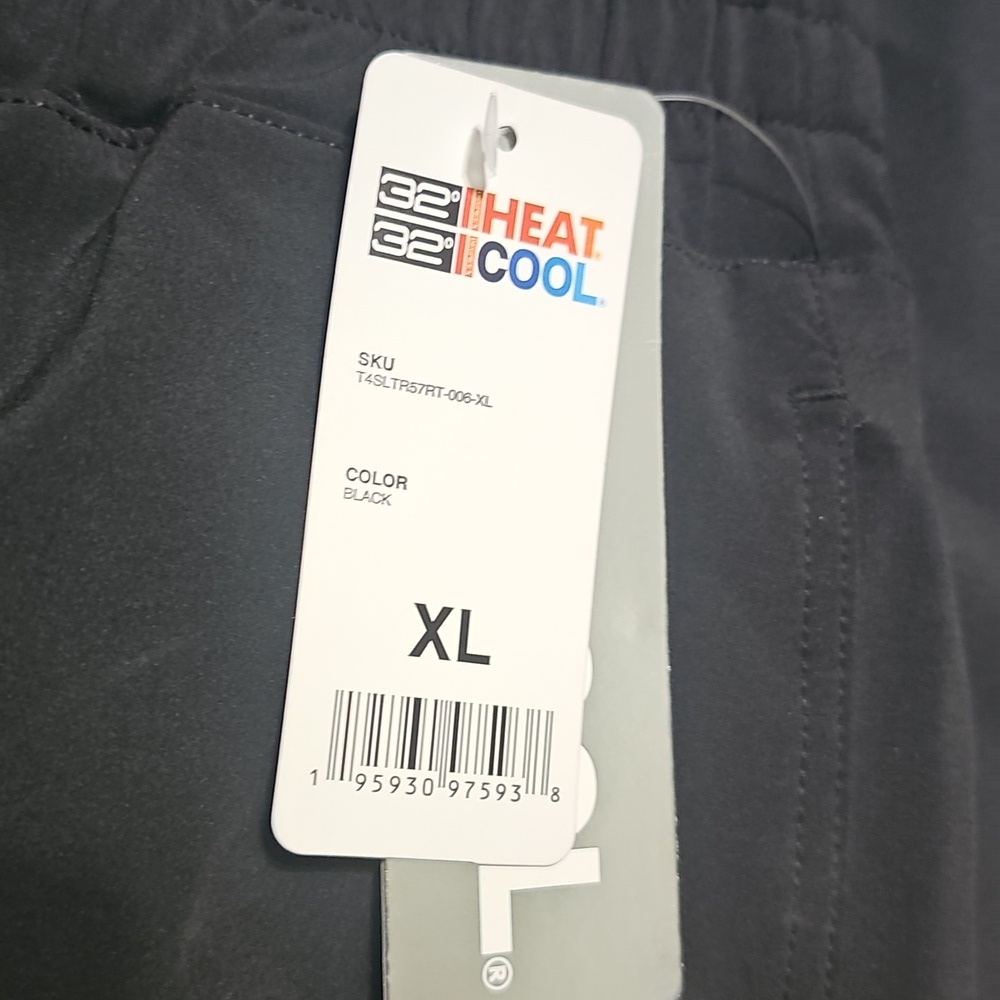 32 Degrees Athletic Black Track Pants Size XL New - Picture 3 of 5